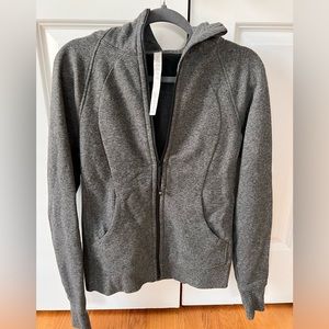 Lululemon Scuba Full-Zip Hoodie dark grey